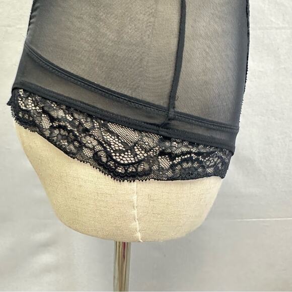 Abercrombie and Fitch black lace teddy lingerie bodysuit size small - Picture 6 of 16